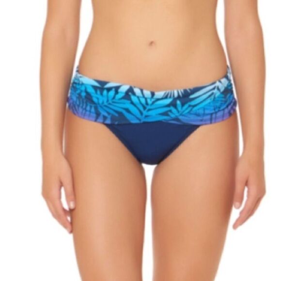 New. BLEU Rod Beattie tropical fern sarong bikini bottoms. Size 4 - Picture 2 of 10